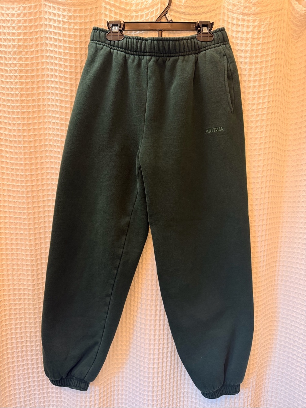 Aritzia Cozy Sweatfleece Dark Green Mega Sweatpants